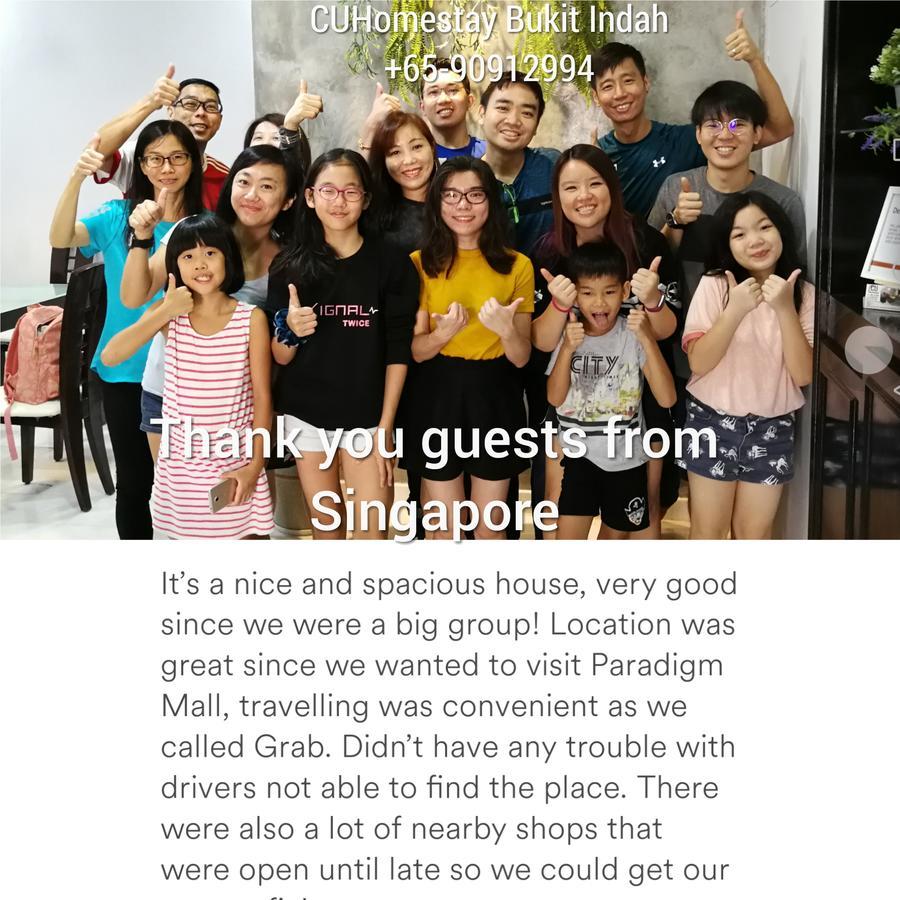 Jb Homestay Bukit Indah Wifi Ciq Mall Legoland Free Parking Johor Bahru Ngoại thất bức ảnh